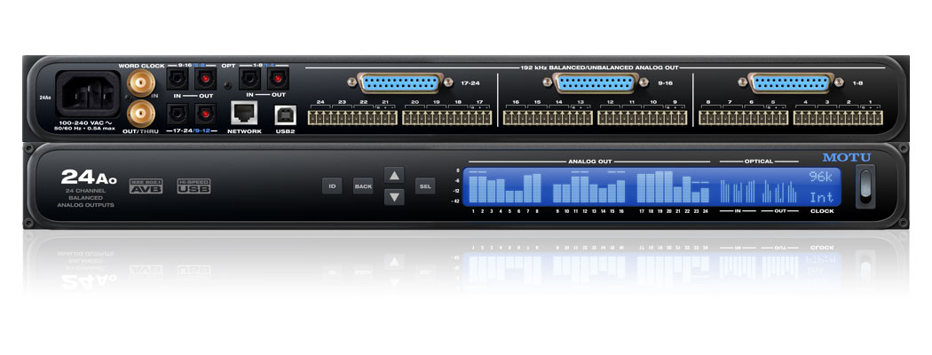 MOTU 24AO AVB | D/A Converter & ADAT / S/PDIF Interface 8