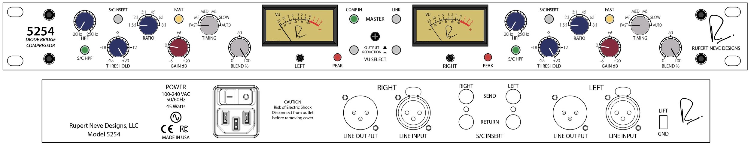 Rupert Neve Designs 5254 | Dual Diodenbrücken Kompressor 5