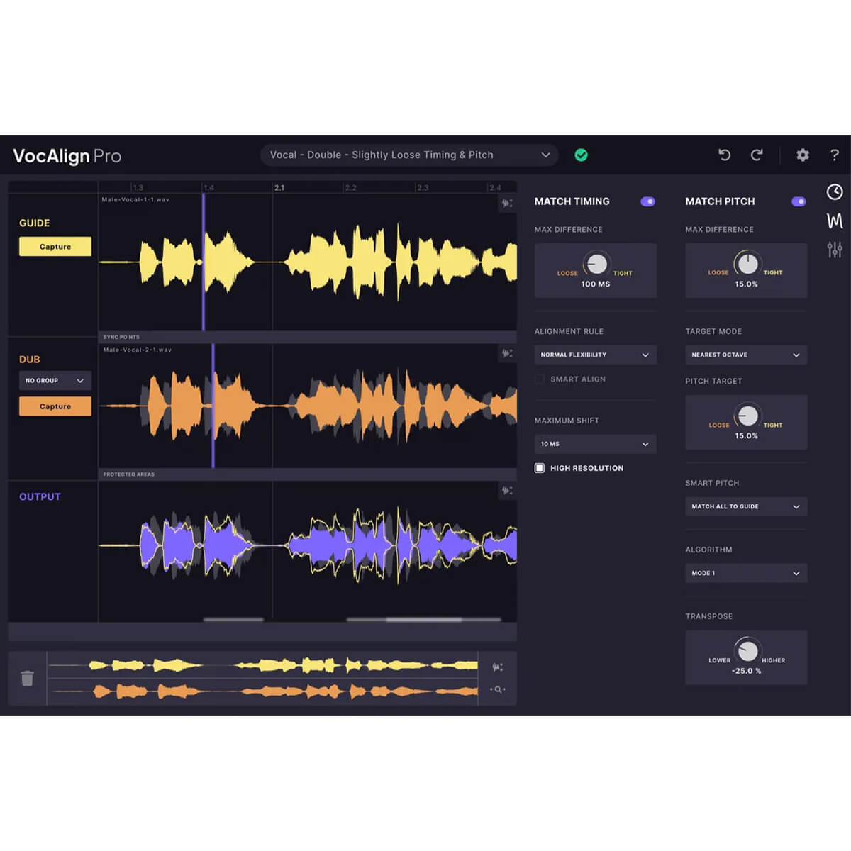 Synchro Arts VocAlign Pro | Vocal Pitch & Time Plug-In