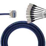 Van Damme Blue Series Studio Grade DB25 male - XLR male 3m | 1.05m Tails (Tascam Analog UNC 4-40)