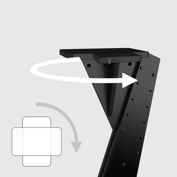 Sessiondesk Porto-V Speaker Stand (pair) 8